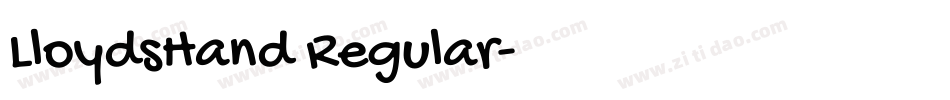 LloydsHand Regular字体转换